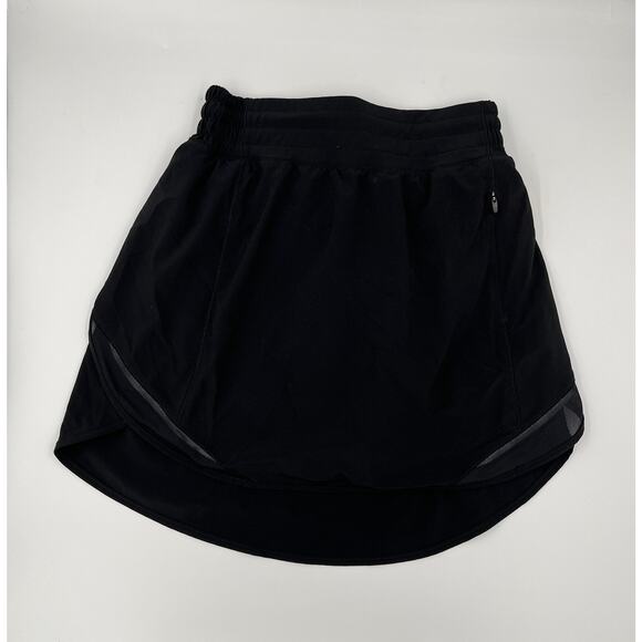 Lululemon Hotty Hot High-Rise Skirt Skort Black sz 2 - Picture 1 of 5